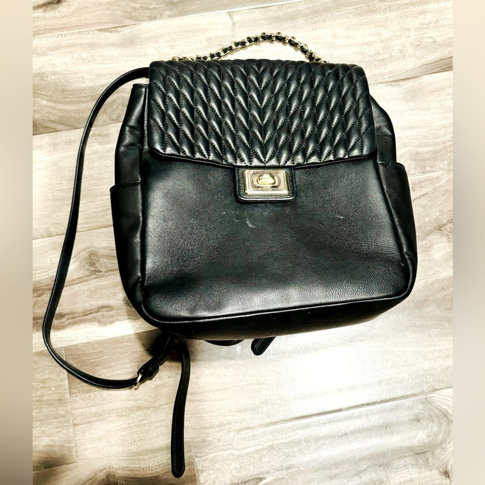 KARL LAGERFELD LEATHER BACKPACK